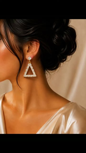 گوشواره جواهری ضد حساسیت