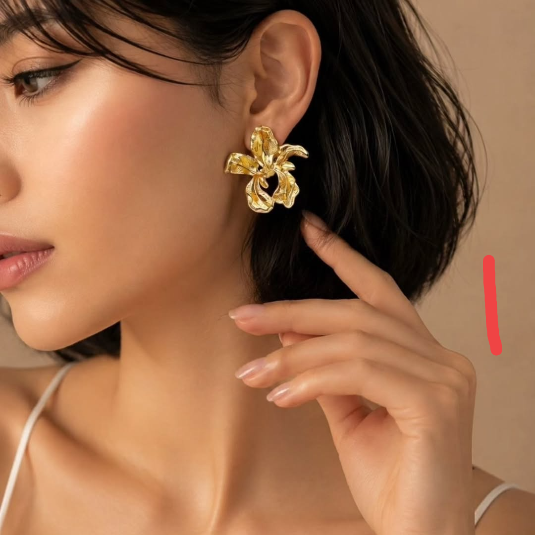 گوشواره فشن رنگ ثابت و ضد حساسیت